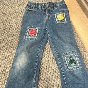 Route 66 Vintage Patchwork Denim Jeans Size 8
